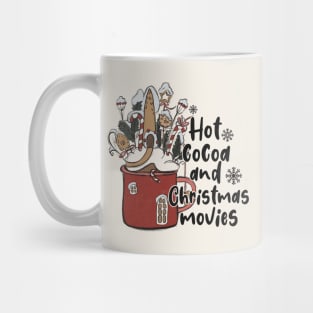 Hot Cocoa And Christmas Movies Mug